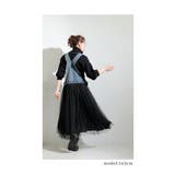 デニムとチュールの大人ハンサムなサロペットスカート レディース ファッション | Sawa a la mode | 詳細画像14