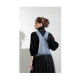 デニムとチュールの大人ハンサムなサロペットスカート レディース ファッション | Sawa a la mode | 詳細画像18