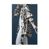 個性的なパフスリーブの豹柄アシンメトリーチュニック レディース ファッション | Sawa a la mode | 詳細画像3 