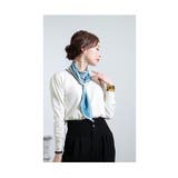 通すだけで楽に付けれるエレガントなバイカラースカーフ レディース ファッション | Sawa a la mode | 詳細画像3