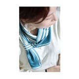 通すだけで楽に付けれるエレガントなバイカラースカーフ レディース ファッション | Sawa a la mode | 詳細画像11