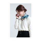 通すだけで楽に付けれるエレガントなバイカラースカーフ レディース ファッション | Sawa a la mode | 詳細画像12