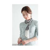 通すだけで楽に付けれるエレガントなバイカラースカーフ レディース ファッション | Sawa a la mode | 詳細画像19