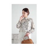 アートな花が目を惹くスタンドネックブラウス レディース ファッション | Sawa a la mode | 詳細画像15