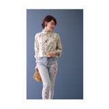 アートな花が目を惹くスタンドネックブラウス レディース ファッション | Sawa a la mode | 詳細画像31