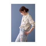 アートな花が目を惹くスタンドネックブラウス レディース ファッション | Sawa a la mode | 詳細画像32