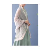滑らかな艶感で透明感溢れる花刺繍のシアーストール レディース ファッション | Sawa a la mode | 詳細画像3 