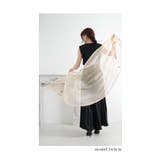 滑らかな艶感で透明感溢れる花刺繍のシアーストール レディース ファッション | Sawa a la mode | 詳細画像18 