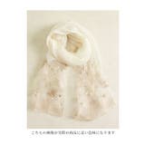 滑らかな艶感で透明感溢れる花刺繍のシアーストール レディース ファッション | Sawa a la mode | 詳細画像32 