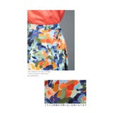 水彩花模様の極彩色フレアスカート レディース ロングスカート | Sawa a la mode | 詳細画像4 