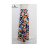 水彩花模様の極彩色フレアスカート レディース ロングスカート | Sawa a la mode | 詳細画像21 