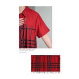 格子模様のチュニックシャツ レディース 羽織り | Sawa a la mode | 詳細画像12 