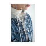 着膨れしないフェイクレイヤードデニムジャケット レディース ファッション | Sawa a la mode | 詳細画像13