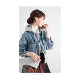 着膨れしないフェイクレイヤードデニムジャケット レディース ファッション | Sawa a la mode | 詳細画像16
