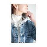 着膨れしないフェイクレイヤードデニムジャケット レディース ファッション | Sawa a la mode | 詳細画像19