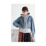 着膨れしないフェイクレイヤードデニムジャケット レディース ファッション | Sawa a la mode | 詳細画像22