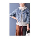 着膨れしないフェイクレイヤードデニムジャケット レディース ファッション | Sawa a la mode | 詳細画像28