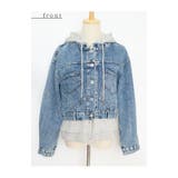 着膨れしないフェイクレイヤードデニムジャケット レディース ファッション | Sawa a la mode | 詳細画像30
