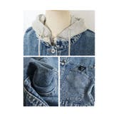 着膨れしないフェイクレイヤードデニムジャケット レディース ファッション | Sawa a la mode | 詳細画像32