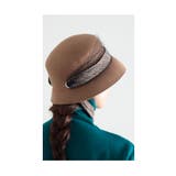 チュールネット付きレトロなリボンウールハット レディース ファッション | Sawa a la mode | 詳細画像13 