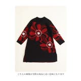 モードな配色に心奪われる日本製花柄ニットチュニック レディース ファッション | Sawa a la mode | 詳細画像28 
