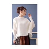 ふわっと浮き上がる雲のようなドルマンニットトップス レディース ファッション | Sawa a la mode | 詳細画像12 
