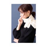 首元に輝きを与える日本製ラメ入りニットマフラー レディース ファッション | Sawa a la mode | 詳細画像10 