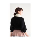 首元に輝きを与える日本製ラメ入りニットマフラー レディース ファッション | Sawa a la mode | 詳細画像14 