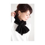 首元に輝きを与える日本製ラメ入りニットマフラー レディース ファッション | Sawa a la mode | 詳細画像21