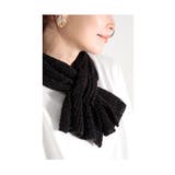 首元に輝きを与える日本製ラメ入りニットマフラー レディース ファッション | Sawa a la mode | 詳細画像26