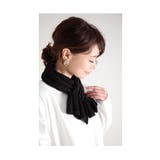 首元に輝きを与える日本製ラメ入りニットマフラー レディース ファッション | Sawa a la mode | 詳細画像30 