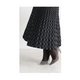 体型を拾わないモダンな和柄プリーツニットスカート レディース ファッション | Sawa a la mode | 詳細画像18 