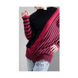 着痩せの魔法日本製変形ボーダーニット レディース セーター | Sawa a la mode | 詳細画像17