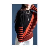 着痩せの魔法日本製変形ボーダーニット レディース セーター | Sawa a la mode | 詳細画像27