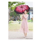 華やかな大輪の花が咲き誇る晴雨兼用折りたたみ傘 レディース ファッション | Sawa a la mode | 詳細画像8