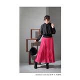 シフォンなのに暖かい裏フリースプリーツスカート レディース ファッション | Sawa a la mode | 詳細画像20