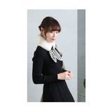 思わず触れたくなるふわふわ千鳥格子柄ニットファーマフラー レディース ファッション | Sawa a la mode | 詳細画像25