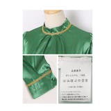 艶やかグリーンの上品サテンシャツブラウス レディース ファッション | Sawa a la mode | 詳細画像23 