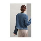 毎日着たいエンボス加工のノーカラージャケット レディース ファッション | Sawa a la mode | 詳細画像9