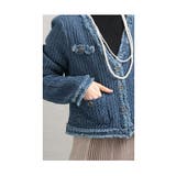 毎日着たいエンボス加工のノーカラージャケット レディース ファッション | Sawa a la mode | 詳細画像17