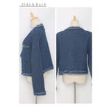 毎日着たいエンボス加工のノーカラージャケット レディース ファッション | Sawa a la mode | 詳細画像22