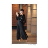 ふわっと靡くシフォンのケープスリーブパンツドレス レディース ファッション | Sawa a la mode | 詳細画像2