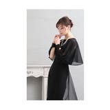 ふわっと靡くシフォンのケープスリーブパンツドレス レディース ファッション | Sawa a la mode | 詳細画像13