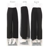 ふわっと靡くシフォンのケープスリーブパンツドレス レディース ファッション | Sawa a la mode | 詳細画像22