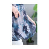 風に舞う透け感を纏う水墨の花シアーチュニック レディース ファッション | Sawa a la mode | 詳細画像6