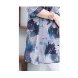 風に舞う透け感を纏う水墨の花シアーチュニック レディース ファッション | Sawa a la mode | 詳細画像12