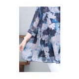 風に舞う透け感を纏う水墨の花シアーチュニック レディース ファッション | Sawa a la mode | 詳細画像17