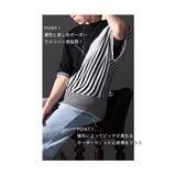 着痩せの魔法日本製変形ボーダーニット レディース セーター | Sawa a la mode | 詳細画像8