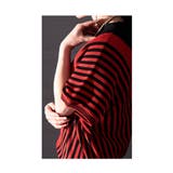 着痩せの魔法日本製変形ボーダーニット レディース セーター | Sawa a la mode | 詳細画像20