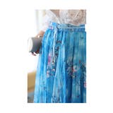 花びらが浮かび上がる水彩フレアスカート レディース ファッション | Sawa a la mode | 詳細画像9